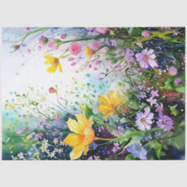 Papel de tejidos con colores florales de primavera