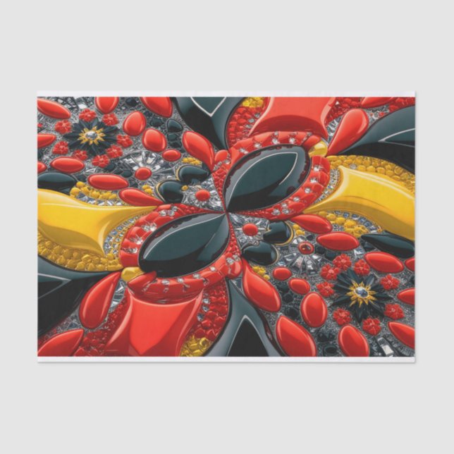 Papel de tejidos con diseño de colores alemán (Anverso)