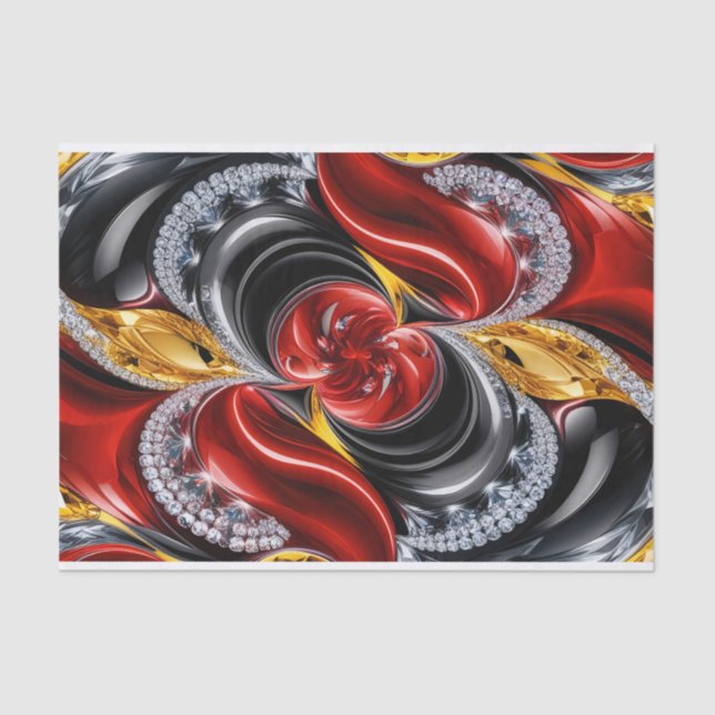 Papel de tejidos con diseño de colores alemanes (Anverso)