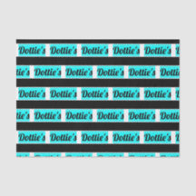 Papel de tejidos con el logotipo de la tienda de D