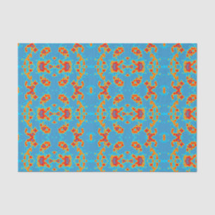 Papel de tejidos con estampado de oro turquesa mod
