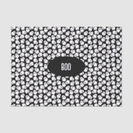 Papel de tejidos con fantasmas kawaii lindos.