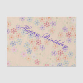 Papel de tejidos con flores de bonito Pastel