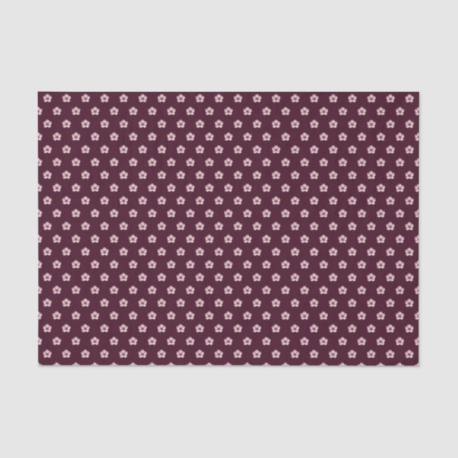 Papel de tejidos con flores de cerezo (Anverso)