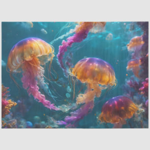 Papel de tejidos con manchas de arcoiris