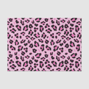 Papel de tejidos con motivos de leopardo rosa de d