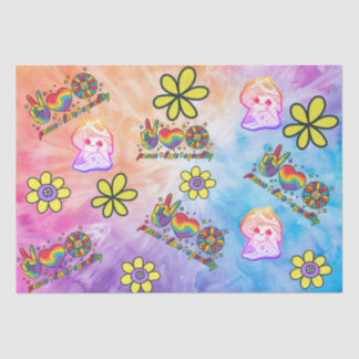 Papel de tejidos con paz amor por la igualdad