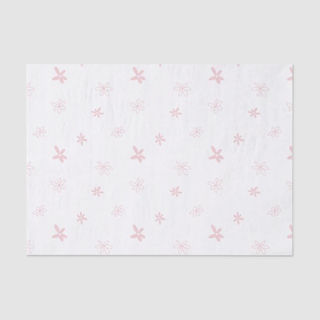 Papel de tejidos Daisy 10lb, blanco (Anverso)