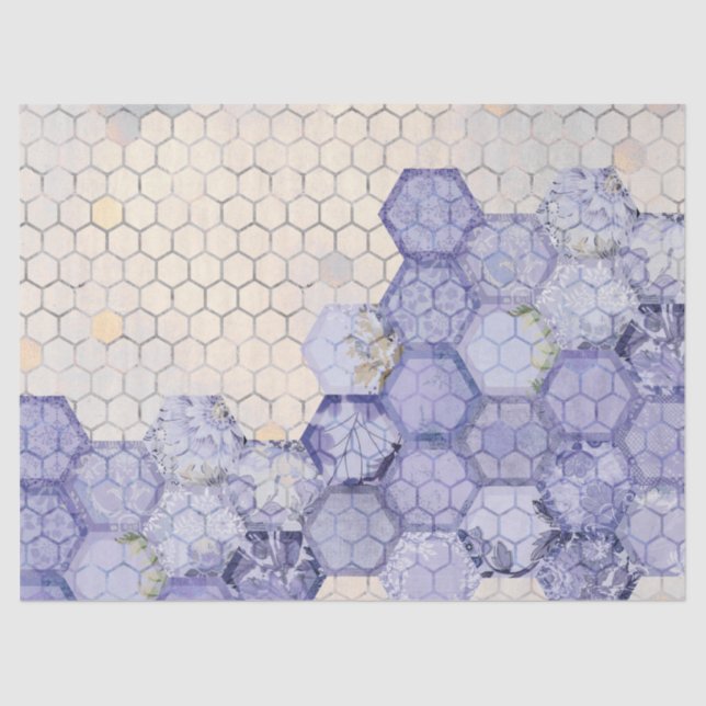 Papel de tejidos de 10 diseños de la serie Blue Be (Anverso)