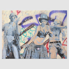 Papel de tejidos de 12 páginas de arte urbano