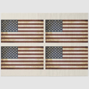 Papel de tejidos de 4 descomposición de la bandera