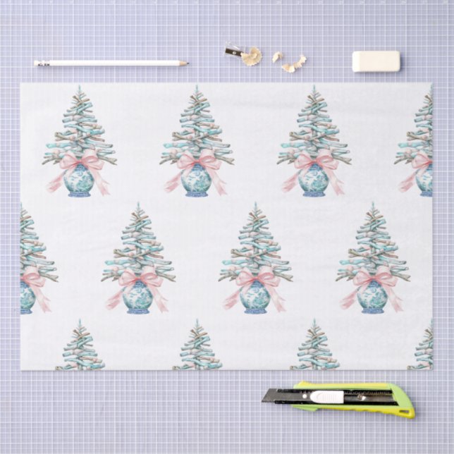 Papel de tejidos de árbol de navidad para la deriv (Artesanía)