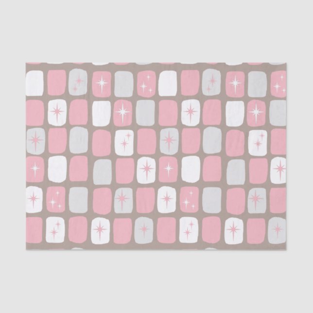 Papel de tejidos de arranque rosa retro (Anverso)