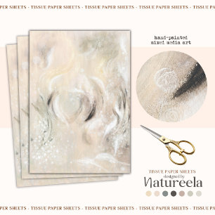 Papel de tejidos de arte abstracto elegante en ton