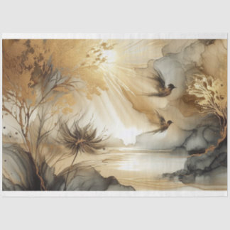 Papel de tejidos de aves, desconexión, envolvimien