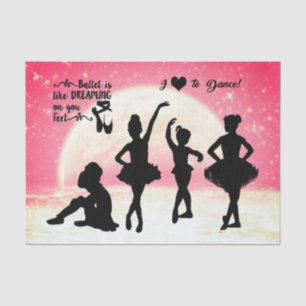 Papel de tejidos de ballet