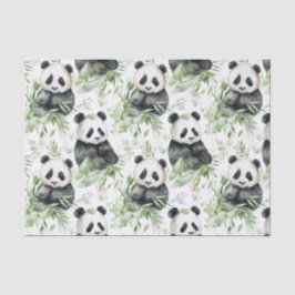 Papel de tejidos de bambú panda