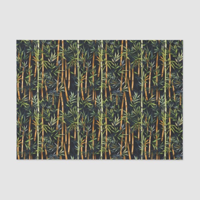 Papel de tejidos de bambú panda (Anverso)