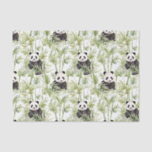 Papel de tejidos de bambú panda