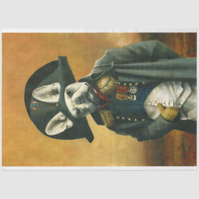 Papel de tejidos de Bulldog francés Napoleón (Anverso)