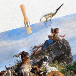 Papel de tejidos de cabras para niños de época