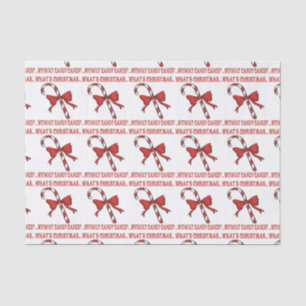 Papel de tejidos de cane de caramelo