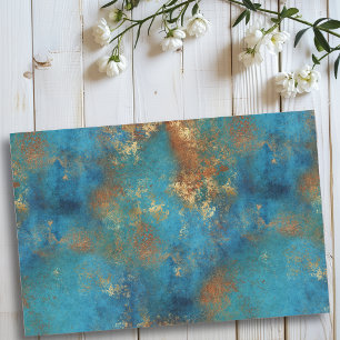Papel de tejidos de cobre con sabor a patina