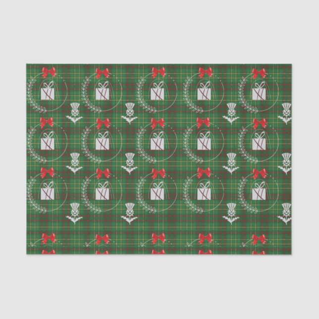 Papel de tejidos de colección escocesa (Anverso)