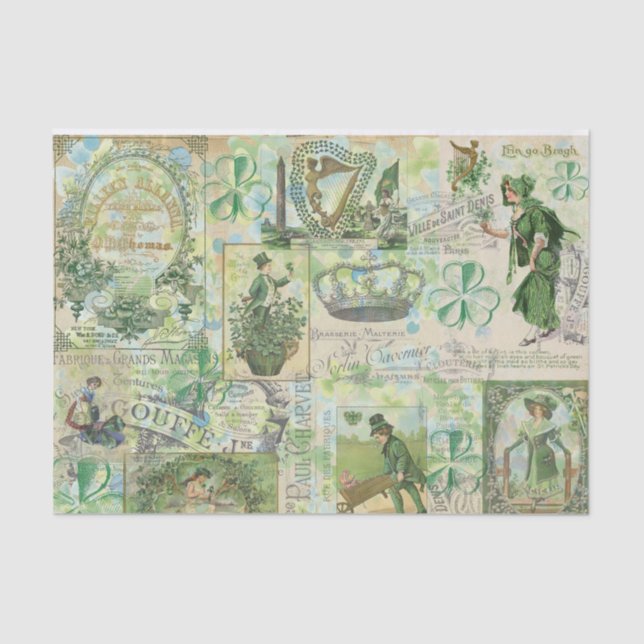 Papel de tejidos de colección irlandés (Anverso)