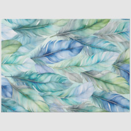 Papel de tejidos de color acuático colorido