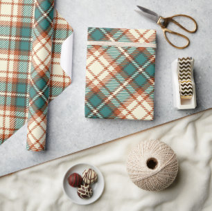 Papel de tejidos de cuadros de plástico verde vint