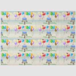 Papel de tejidos de cumpleaños