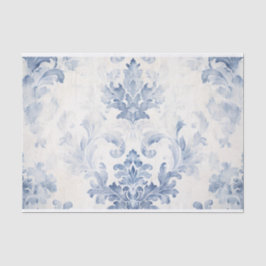 Papel de tejidos de damasco azul claro