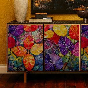 Papel de tejidos de descomposición de hojas multic