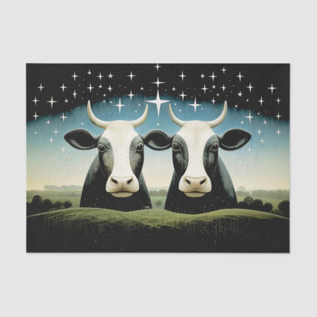 Papel de tejidos de descomposición de vacas rurale (Anverso)