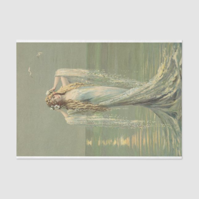 Papel de tejidos de descomposición Mar de sirena v (Anverso)