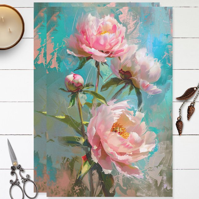 Papel de tejidos de deshielo rosado para muebles (Subido por el creador)