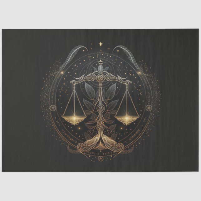 Papel de tejidos de diseño de serie Zodiac 7 (Anverso)