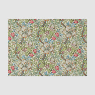 Papel de tejidos de flores de época