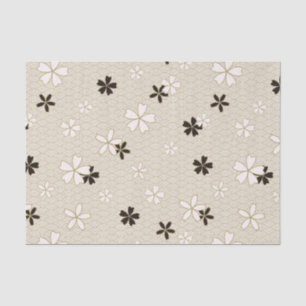 Papel de tejidos de flores japonesas