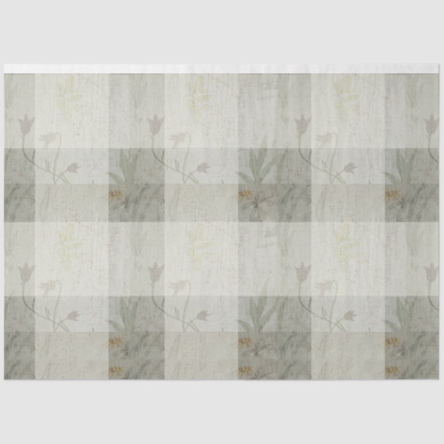 Papel de tejidos de flores silvestres (Anverso)