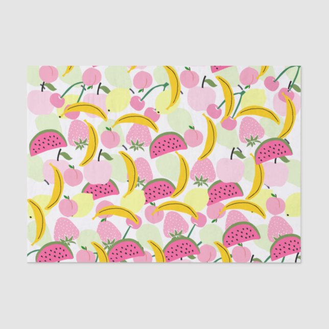 Papel de tejidos de frutas de verano (Anverso)