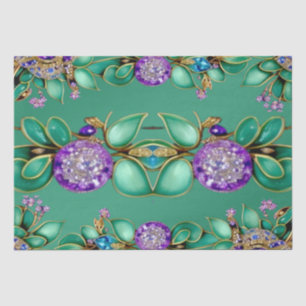 Papel de tejidos de guijarros púrpura en hojas ver