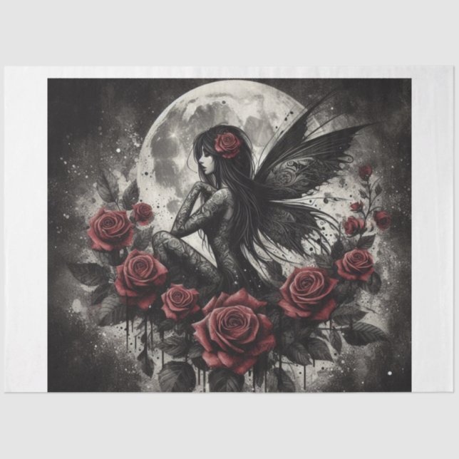 Papel de tejidos de hadas oscuras (Anverso)