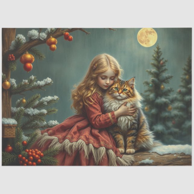 Papel de tejidos de hadas para navidades (Anverso)