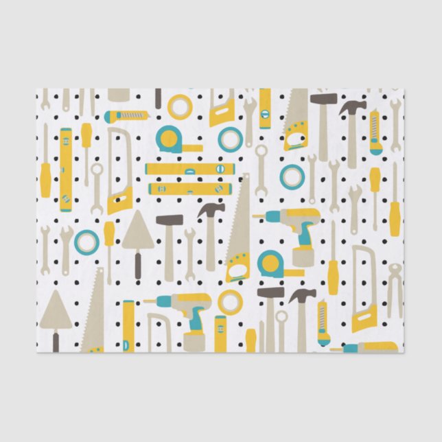 Papel de tejidos de herramientas de hardware y con (Anverso)