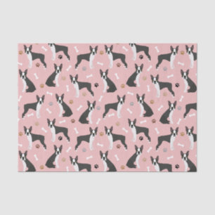 Papel de tejidos de huesos y patas de Boston Terri