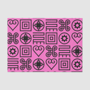 Papel de tejidos de impresión Adinkra
