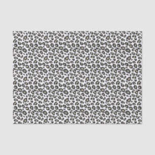Papel de tejidos de impresión de leopardo de Tan e