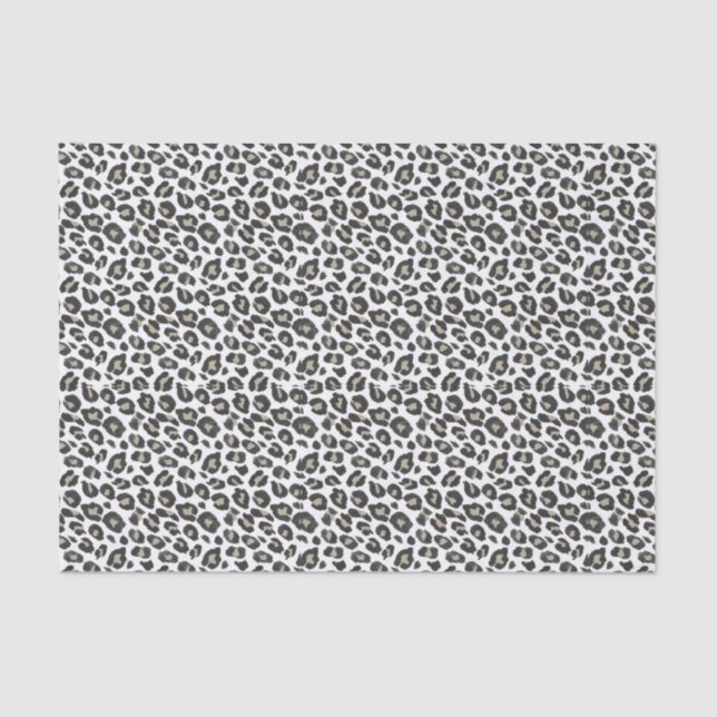 Papel de tejidos de impresión de leopardo de Tan e (Anverso)
